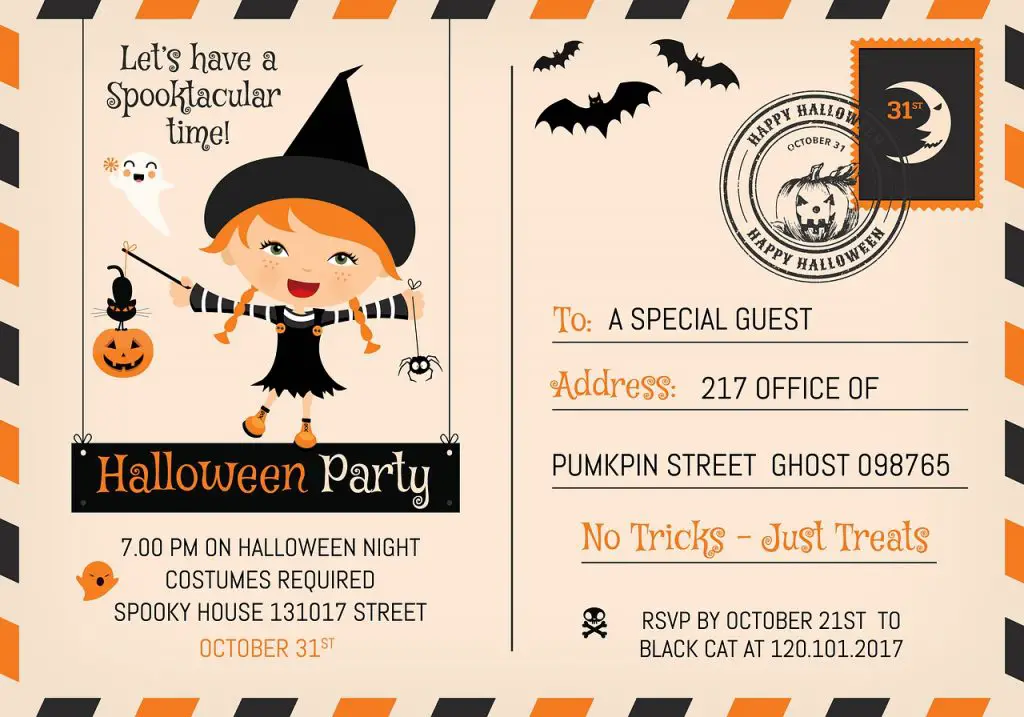 HALLOWEEN PARTY FOR KIDS INVITATION