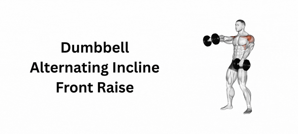 Dumbbell Alternating Incline Front Raise