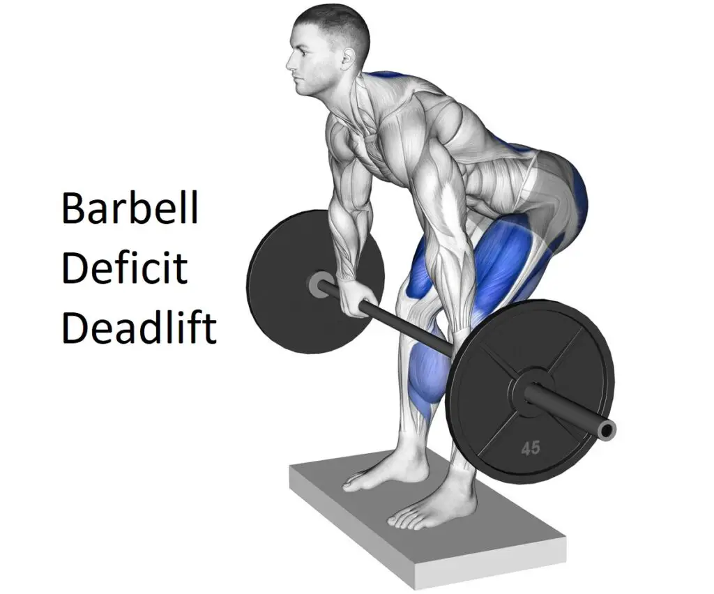 Barbell Deficit Deadlift