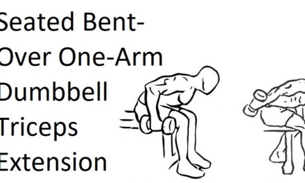 Seated Bent-Over One-Arm Dumbbell Triceps Extension