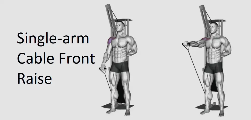 Single-arm Cable Front Raise