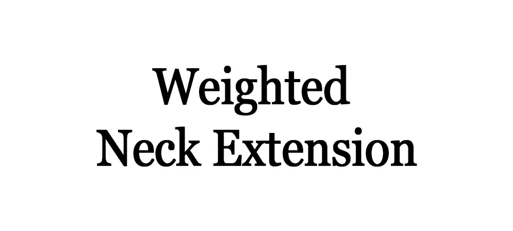 Weighted Neck Extension